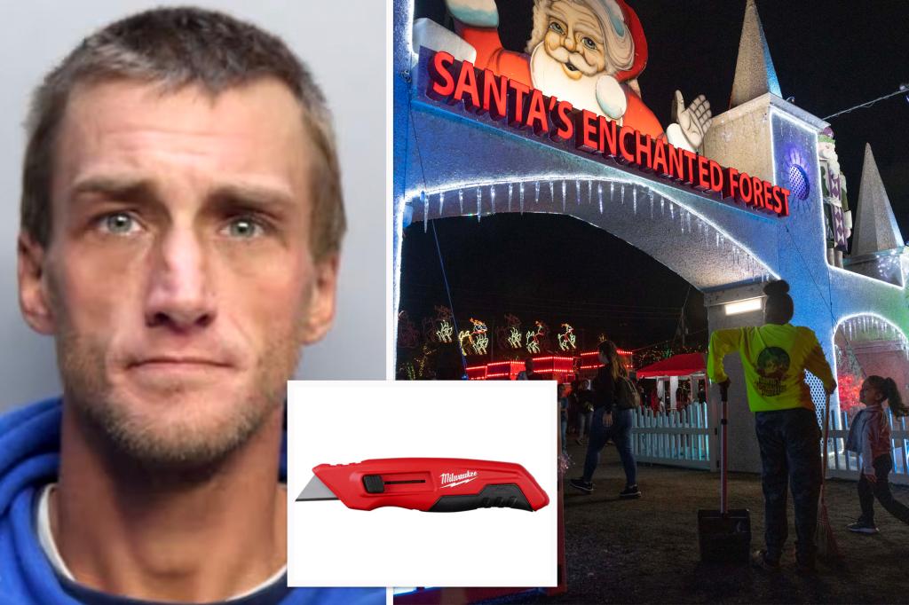 Carny stabs man with box cutter at Santaâs Enchanted Forest in Florida